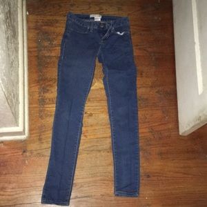 Blue skinny jeans